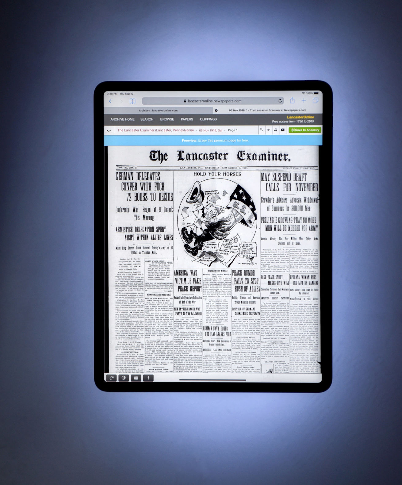 newspaper archive 1
